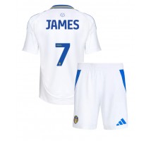 Leeds United Daniel James #7 Koszulka Podstawowa dzieci 2024-25 Krótki Rękaw (+ krótkie spodenki)